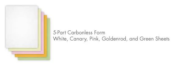 5 Part Carbonless Form